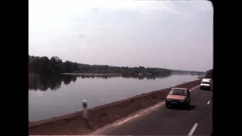 Driving by the Lake Video stock 274220587