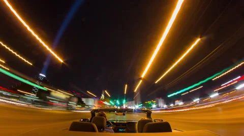 Driving in Las Vegas Stock Footage 37278312