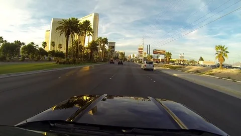Driving in Las Vegas Stock Footage 85326905