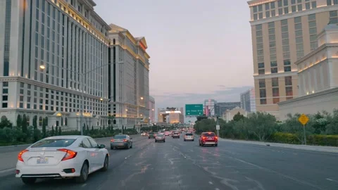Driving to Las Vegas Stock Footage 157075008