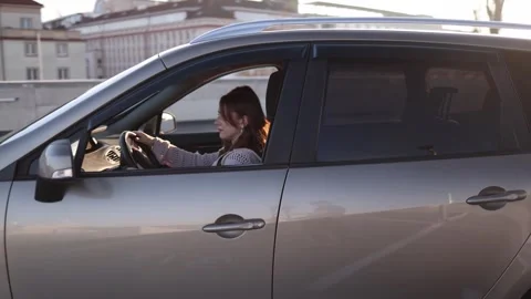 Driving lesson with instructor Video stock 332871926