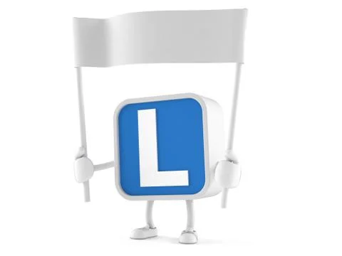 Driving lessons character Stock Illustration