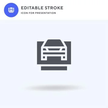 Driving Lessons icon vector, filled flat sign, solid pictogram isolated on white Stock Illustration