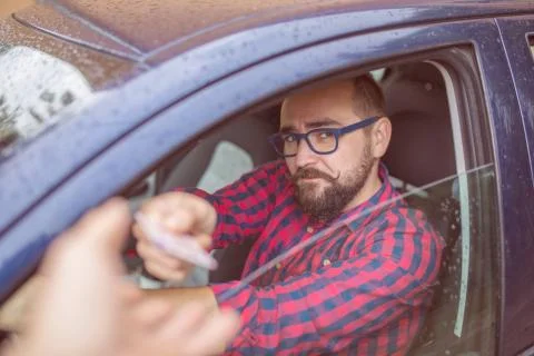 Driving licence verification Stock Photos