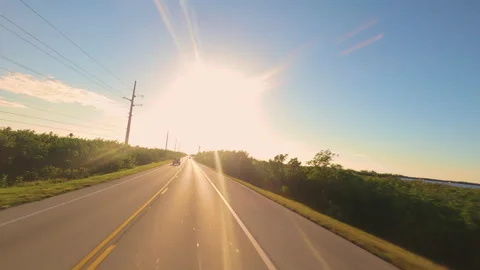 Driving Lower Sugarloaf Key Stock-Footage 172301458