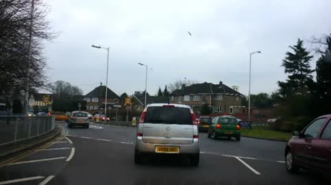 Driving in Luton Stock Footage 10719308