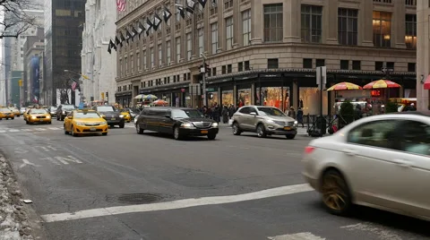 Driving in Manhatten Stock Footage 55513708