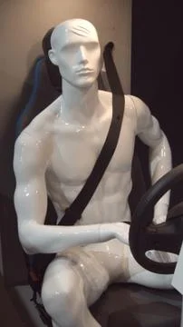 Driving mannequin Foto stock