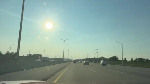 Driving in Mid-U.S.A Stock Footage 340169137