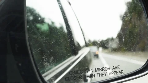 Driving mirror view Stock Footage 111042313