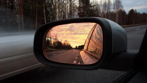 Driving in the morning Stock Photos