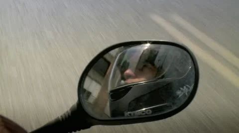 Driving on a Motorcycle 1 Stock Footage 10900565