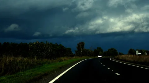 Driving on motorway Stock Footage 168979952