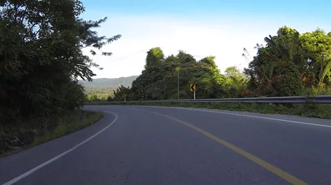 Driving up a mountain. HD Stock-Footage 41730351