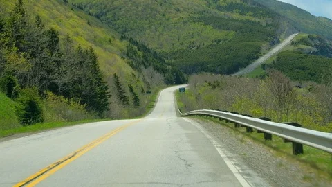 Driving on mountain road Stock Footage 112948297