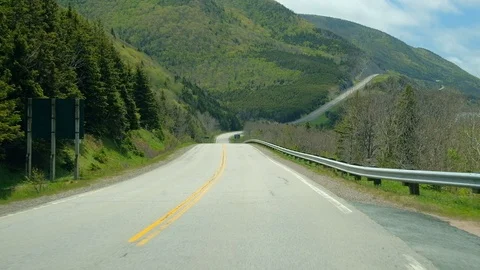 Driving on mountain road Stock Footage 112948608