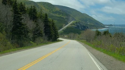 Driving on mountain road Stock Footage 112949064