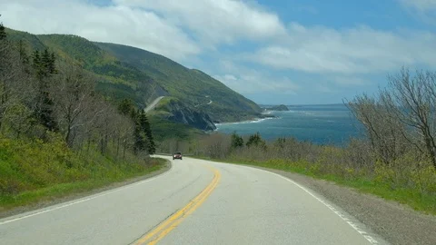 Driving on mountain road Stock Footage 112949439