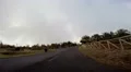 Driving mountain road to Pico Arieiro in Madeira with sheep HD Footage