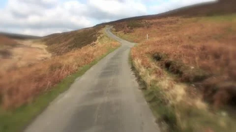 Driving on a mountain road UK Video stock 10728170