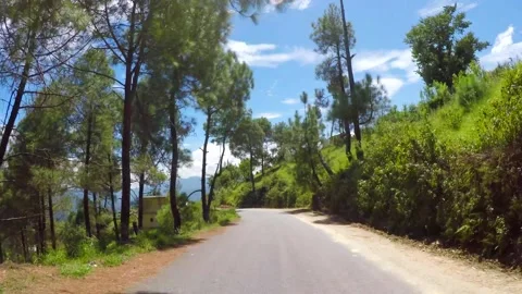 Driving in the mountain uttrakhand Stock Footage 220414542