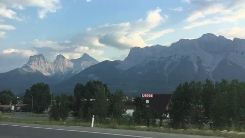 Driving in the mountains Stock Footage 93688332
