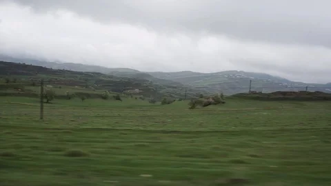 Driving in mountains Stock Footage 112889365