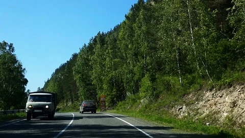 Driving in the mountains Stock Footage 115125278