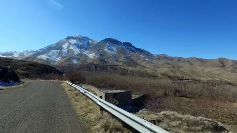 Driving in the mountains Stock Footage 122346624