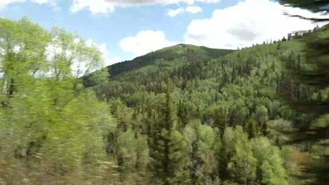 Driving Mountains Gimbal- 4k Video stock 132464200