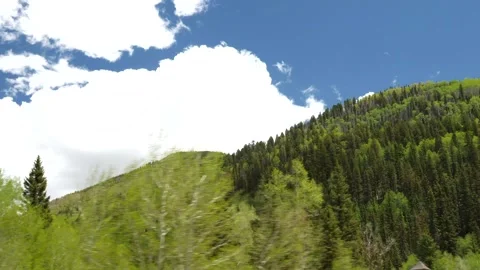 Driving Mountains Gimbal- 4k Video stock 132465228