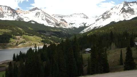 Driving Mountains Gimbal- 4k Video stock 132471032