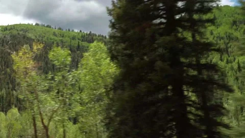 Driving Mountains Gimbal- 4k Video stock 132471741