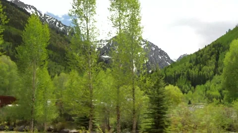Driving Mountains Gimbal- 4k Stock Footage 132478022