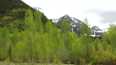 Driving Mountains Gimbal- 4k Video stock 132478466