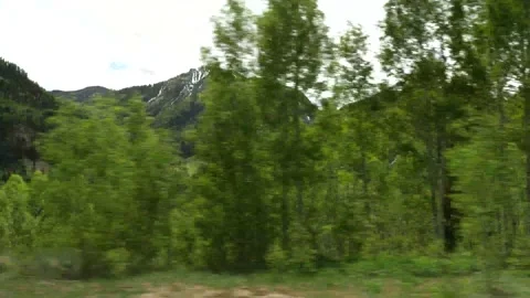 Driving Mountains Gimbal- 4k Video stock 132510174