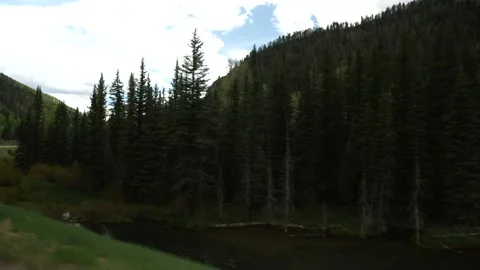 Driving Mountains Gimbal- 4k Video stock 132514217