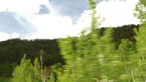 Driving Mountains Gimbal- 4k Stock Footage 132520932