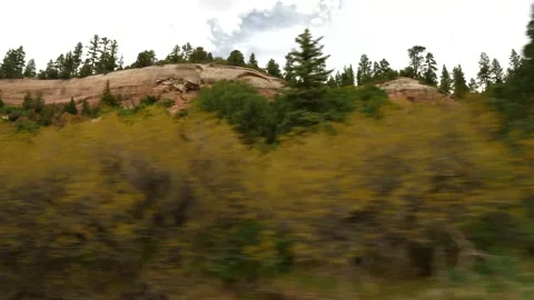 Driving Mountains Gimbal- 4k Video stock 132520963