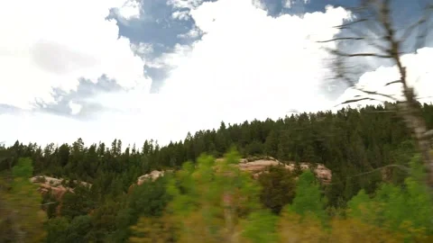 Driving Mountains Gimbal- 4k Stock Footage 132521382