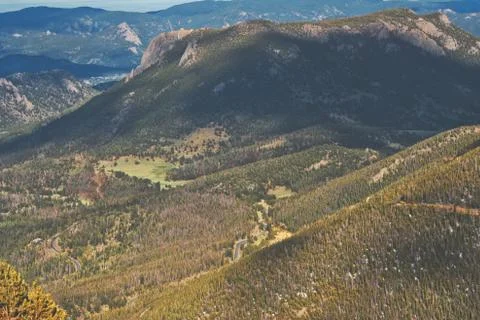 Driving in the Mountains 스톡 사진