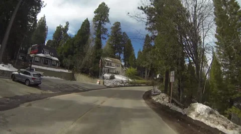 Driving in the mountains, steady camera Video stock 27253759