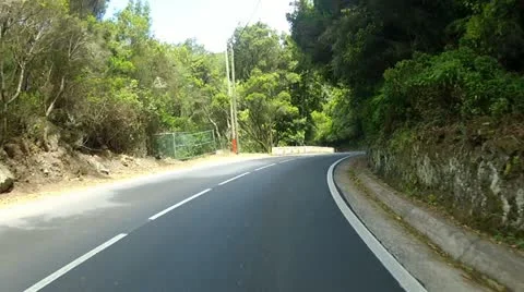 Driving in the mountains of Tenerife Stock Footage