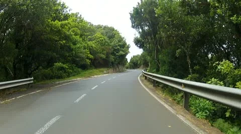 Driving in the mountains of Tenerife Stock Footage