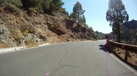 Driving in the mountains. Timelapse Video stock 6995592