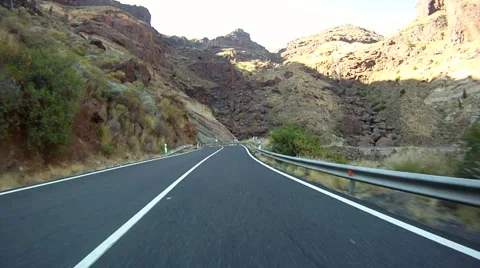Driving in the mountains. Timelapse Video stock 6999695