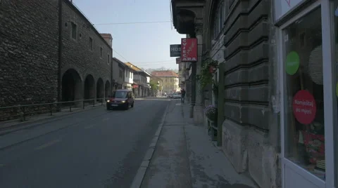 Driving on Mula Mustafe Baseskije street in Sarajevo Stock Footage 59794508