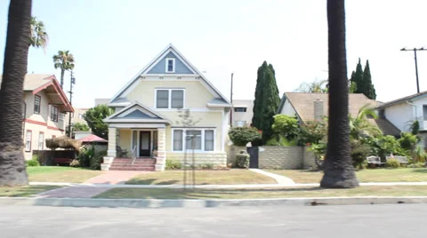 Driving in Neighborhood Video stock 31784575