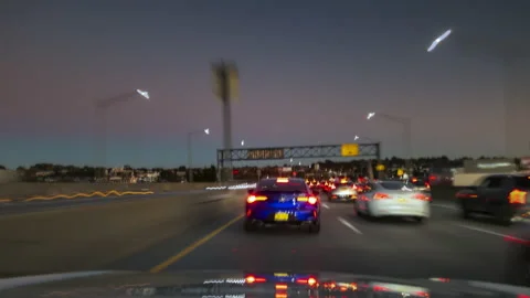Driving in New York. 4K Time Laps. (3 of 3 ) Stock Footage 220319207