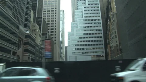 Driving in New York from the side window by day 2 스톡 동영상 122172874